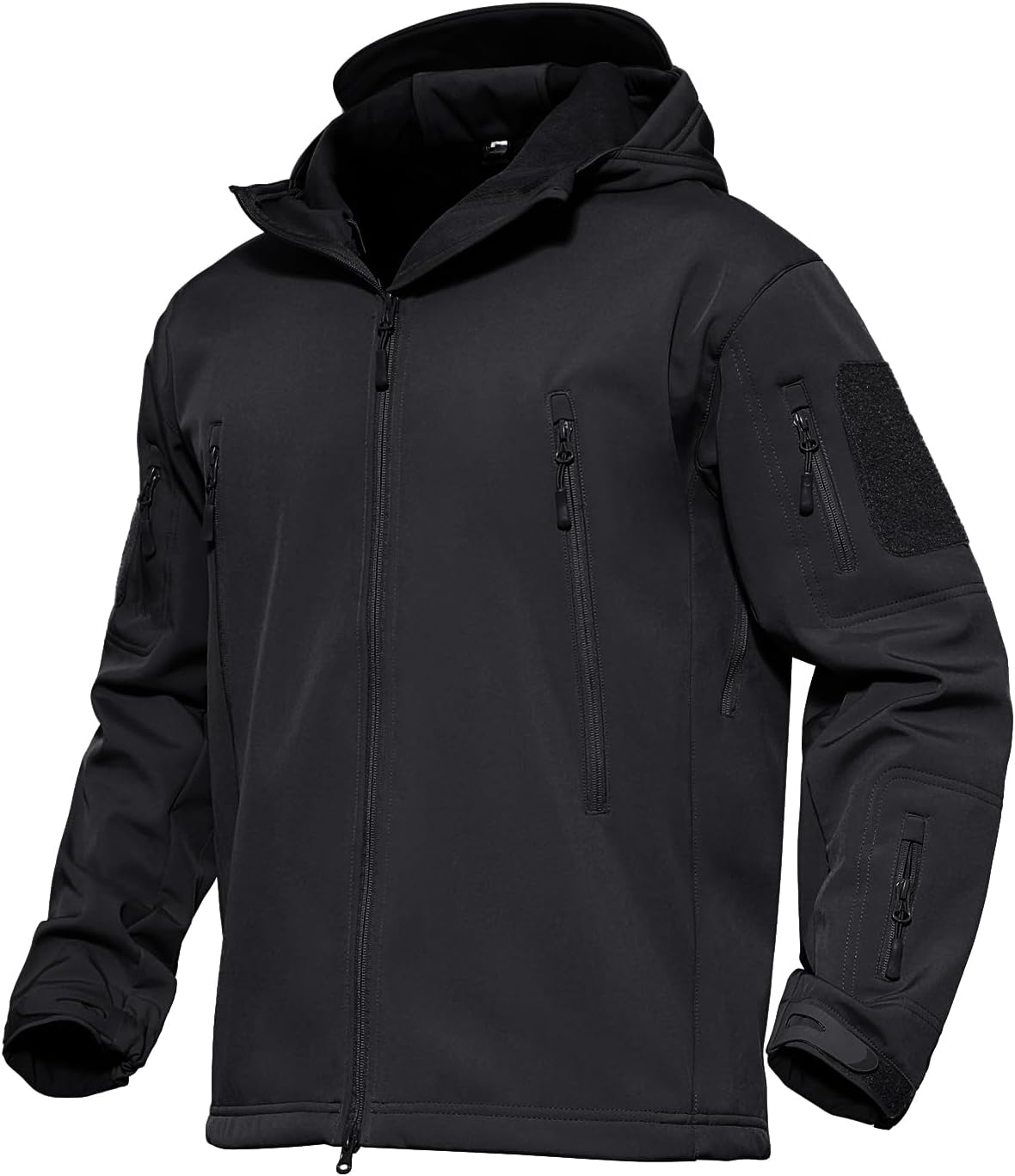 Men's Tactical Jacket Waterproof Military Coat Combat Soft Shell Fleece Jackets with Multi Pockets