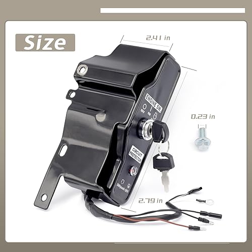 Miniatura 6 de YIYANTO Caja de interruptor de encendido compatible con Harbor Predator 13HP 420cc Engine 60340 60349 69736, caja de control de interruptor de