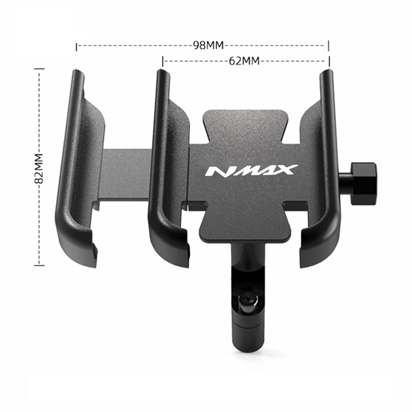 Supporto GPS Regolabile Per Moto – Staffa In Acciaio Per NMAX 155, Montaggio Su Manubrio, Antiscivolo E Stabile, Colore Nero