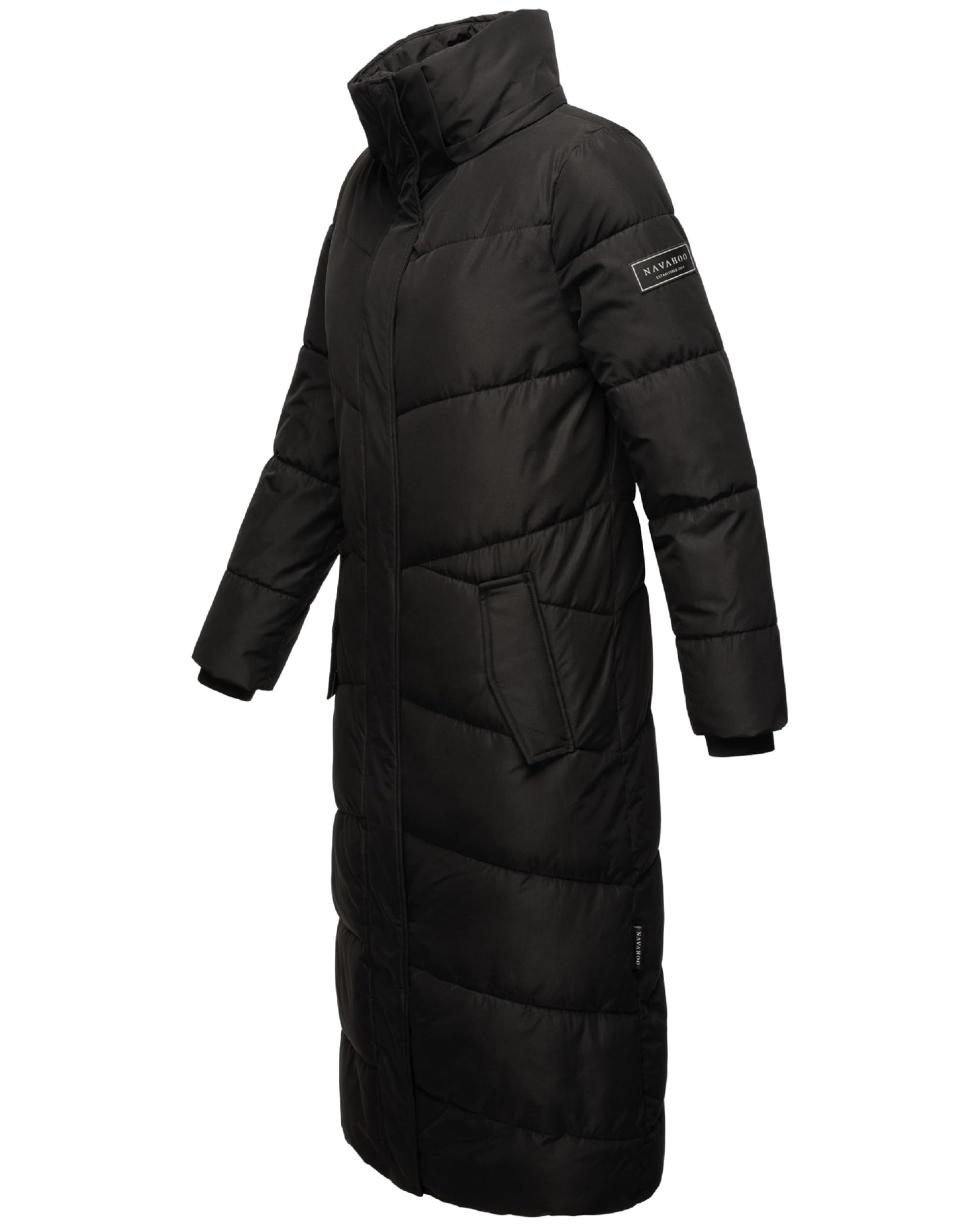 Navahoo Cappotto trapuntato extra lungo da donna, rosso, XS-XXL
