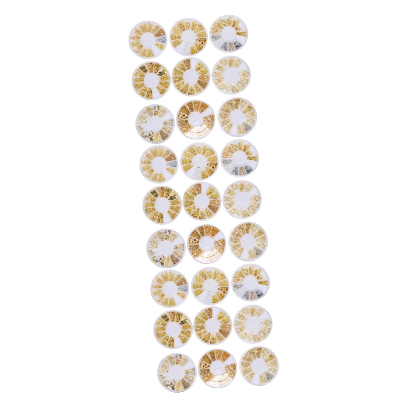 3 Set Decorazioni Per Unghie Dorati Ciondoli Per Nail Art Te Accessori Manicure Eleganti E Facili Applicare Per Principianti E Professionisti 9 Scatole*3