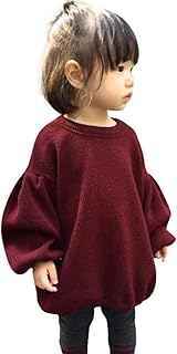 GRNSHTS Baby Girls Loose Long Sleeve Knit Sweater