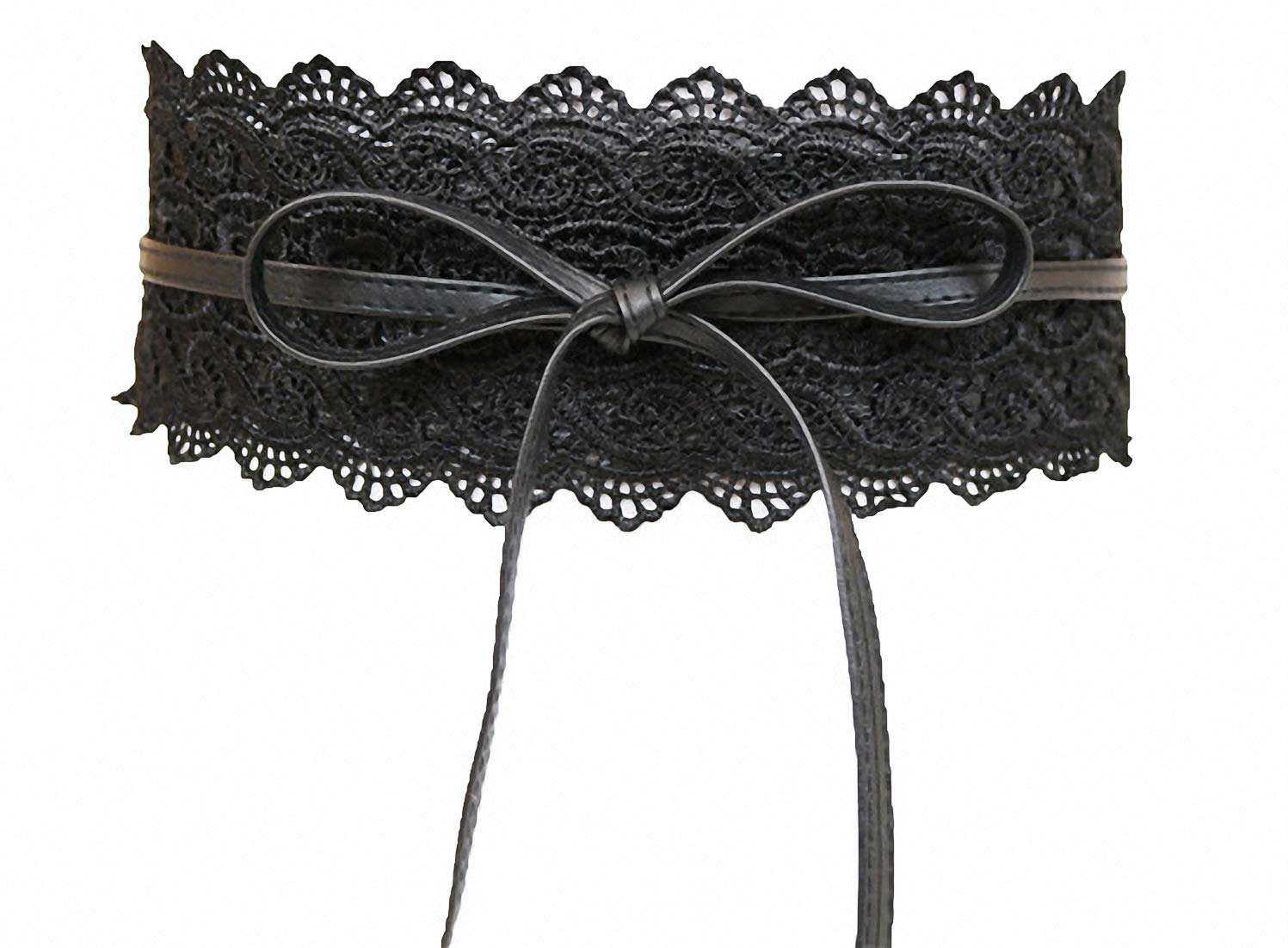 Women's Waist Belts Soft PU Leather Cinch Belt Self Tie Wrap Around Obi Waist Band Boho Belt Wide Waistband