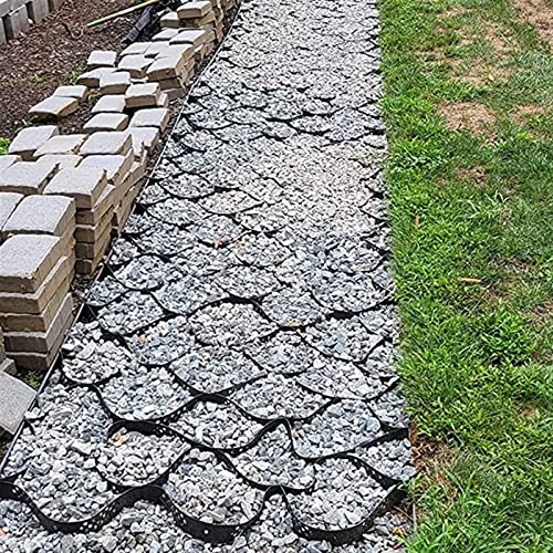 Rejilla de grava mejorada de 2 pulgadas para estacionamientos de calzadas, tamaños de 3 pies a 30 pies, estabilizador de grava para cargas pesadas, fácil instalación