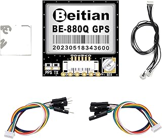 BE-880Q GPS Module with Flash QMC5883L Compass GPS Antenna TTL Level 38400bps for Arduino Raspberry Pi Aircraft Pixhawk APM Flight Controller