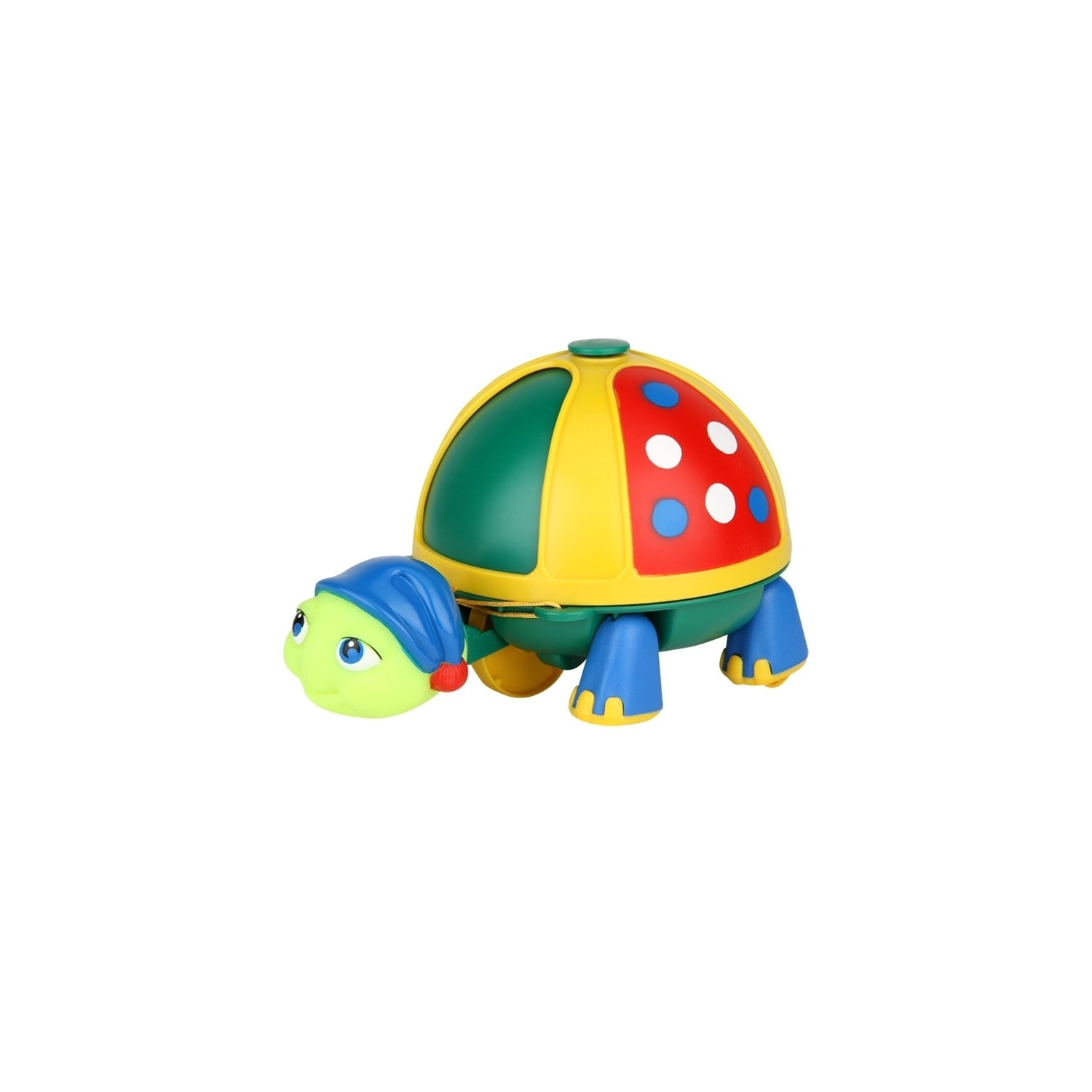 Funskool Giggles - Roly Poly Turtle , Pull along toy, Encourages walking, Rattling sound,Multicolour, 12 months & above, Infant and Preschool Toys