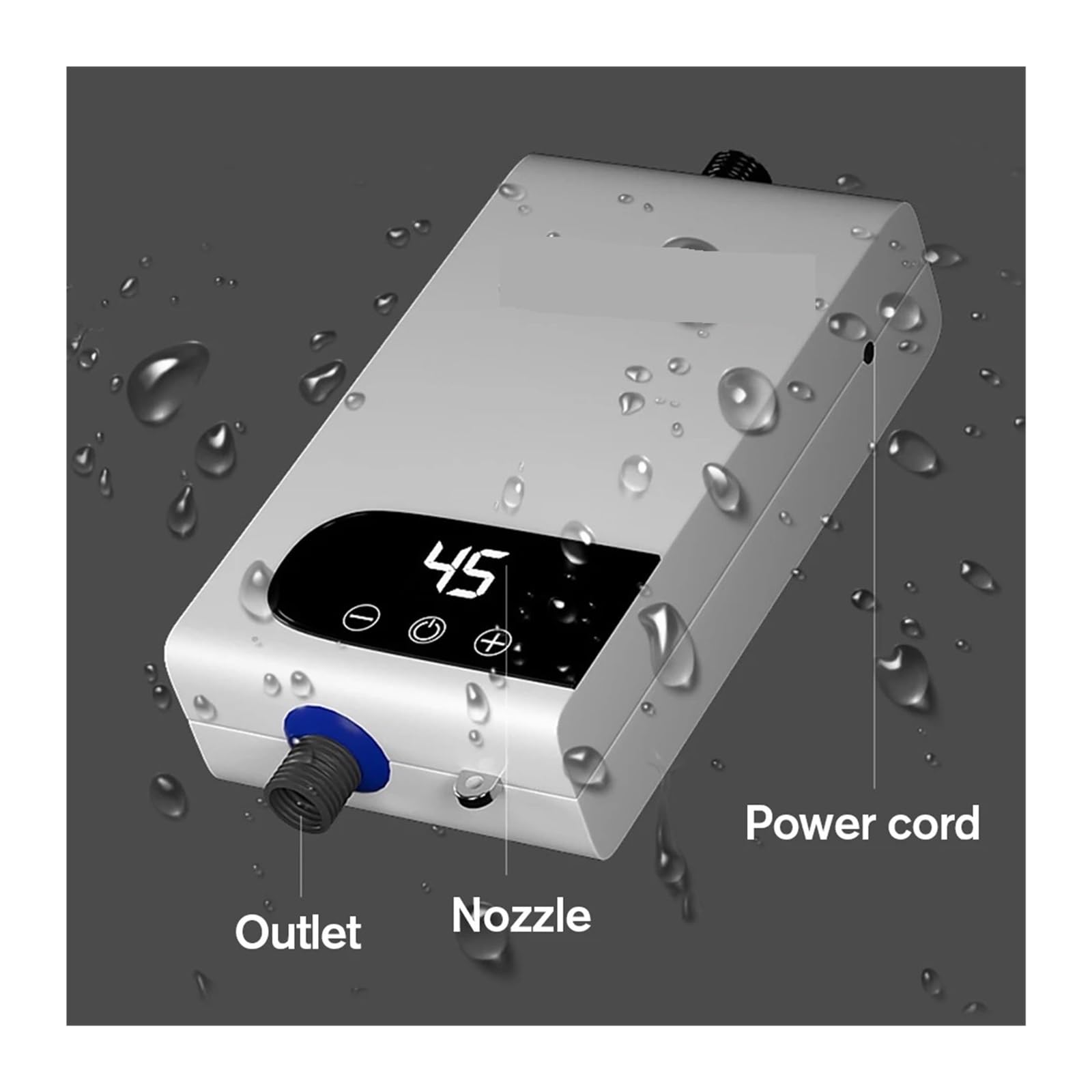 Scaldabagno Elettrico, Scaldabagno Elettrico Istantaneo 3500W Mini Piccola Conversione di Frequenza for Uso Domestico Artefatto for Doccia da Bagno A Temperatura Costante(110 3500W)