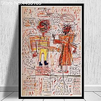 アートポスター ジャン＝ミシェル・バスキア エキシビジョンポスター Amazon.co.jp: BASQUIAT ジャン・ミシェル・バスキアポスター