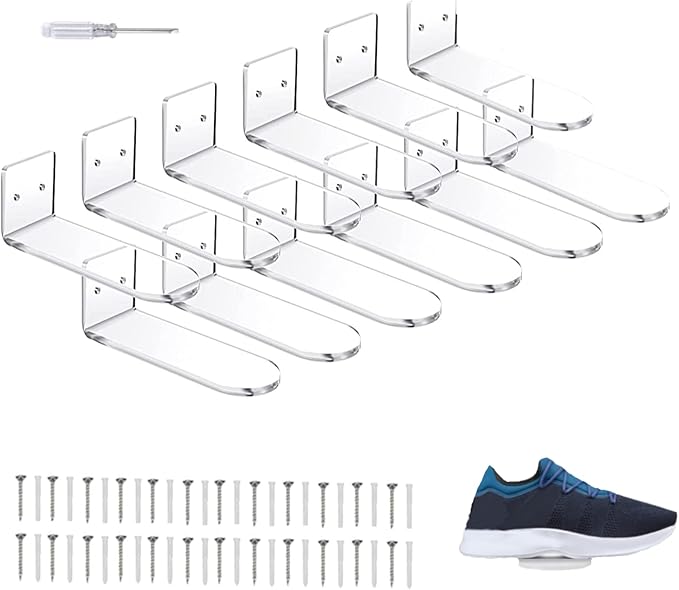 Shoe Shelves,Floating Sneaker Display,Clear Acrylic Floating Shelves