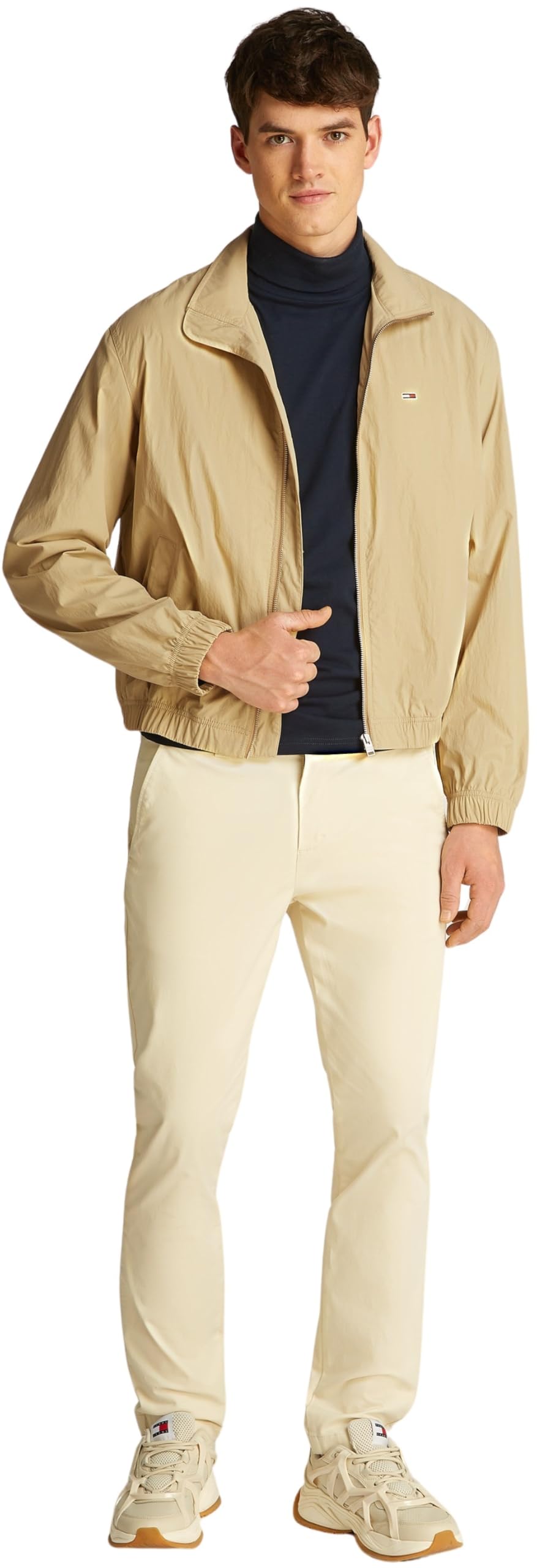 Tommy Jeans Uomo Giacca a Vento Essential Colletto alla Coreana