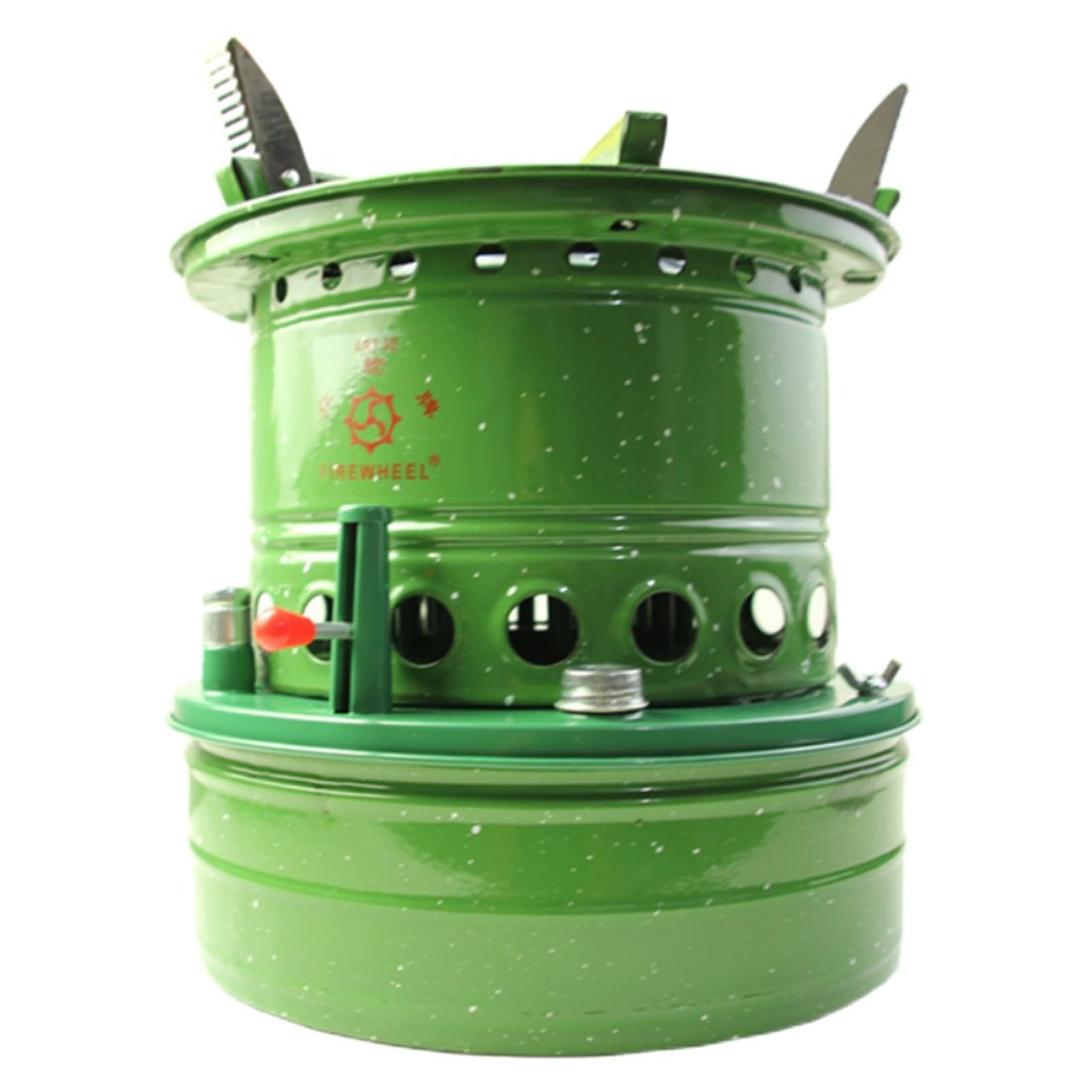 Estufa de parafina para exteriores, calentador de queroseno portátil de 16 mechas con rejilla abierta y cerrable, ideal para camping, apto para 5-6 personas, dura hasta 10 horas