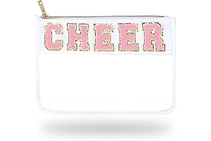 Cheerleader Gift: Chenille Letter Cheerleading Makeup Bag