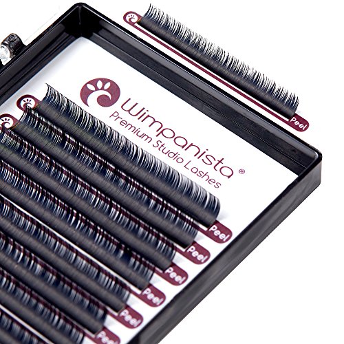 Volumen Wimpern - Einzelwimpern - Seidenwimpern - C Curl - Stärke 0.10mm - Volume Lashes - Wimpernverlängerung - 16 Streifen - Länge (11mm) Cover