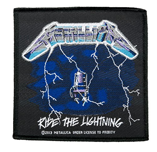Unbekannt Metallica Aufnäher - Ride The Lightning - Metallica Patch - Gewebt & Lizenziert