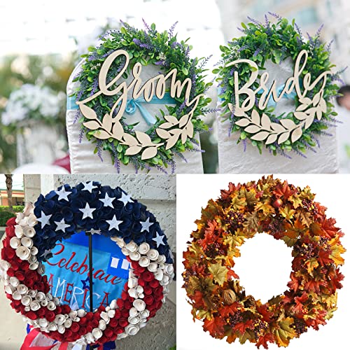 20 Pieces Large Hanging Round Wreaths 12Inch Cardboard Wreath Rings For Diy Crafts Paper Round Circle Christmas Hanging Ornaments Decorations With Hole Twine For Wedding Christmas Valentines Day Decor #TOP5