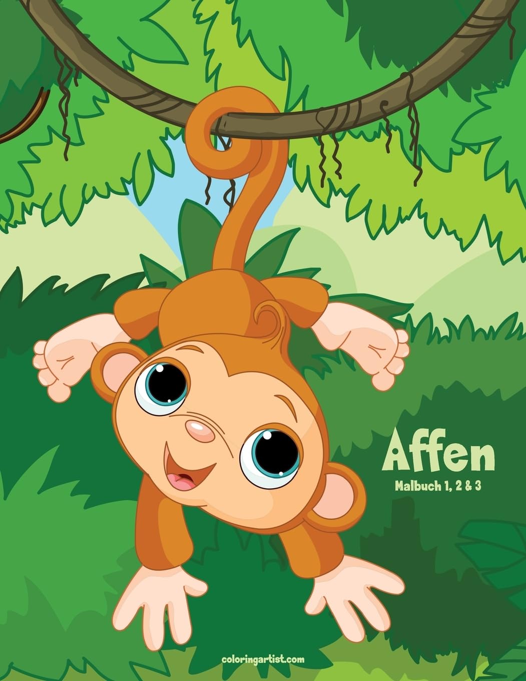 Affen-Malbuch 1, 2 & 3