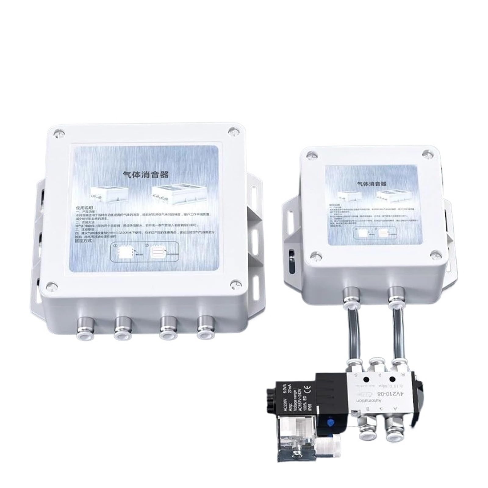 JJKKOZVQF 1PCS Pneumatic Environmental Noise Reduction Box Electromagnetic Valve Cylinder Noise Reduction Muffler Equipment(XY-175H8-12)