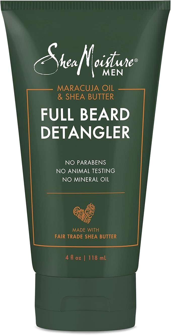 Shea Moisture Mens Full Beard Detangler, All Natural ingredients, Maracuja Oil