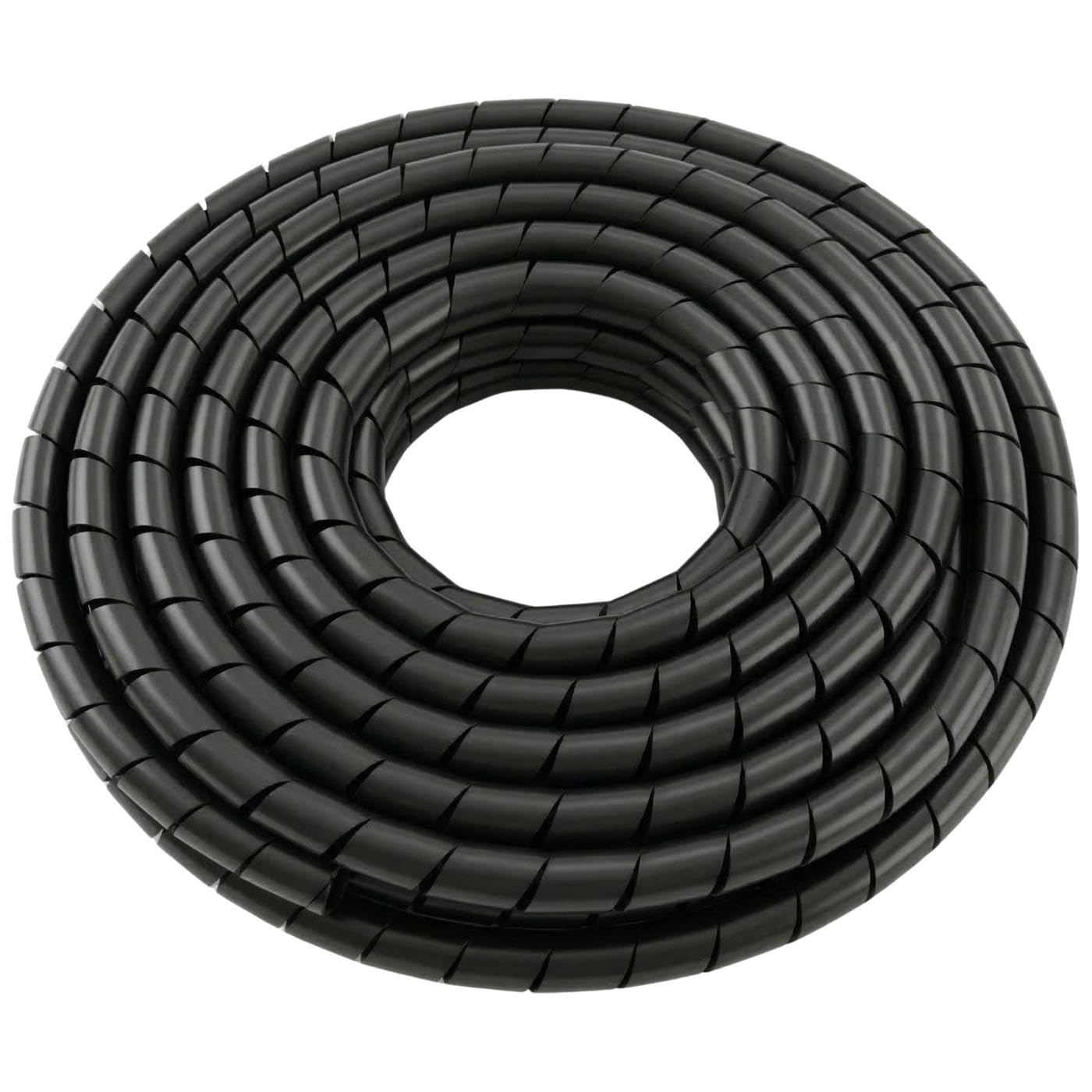Lumonic guaina per cavi a spirale nero 5m I Banda a spirale da 4mm per cavi con diametro da 1,5 a 10mm I Protezione per guaine flessibili per uso privato e industriale