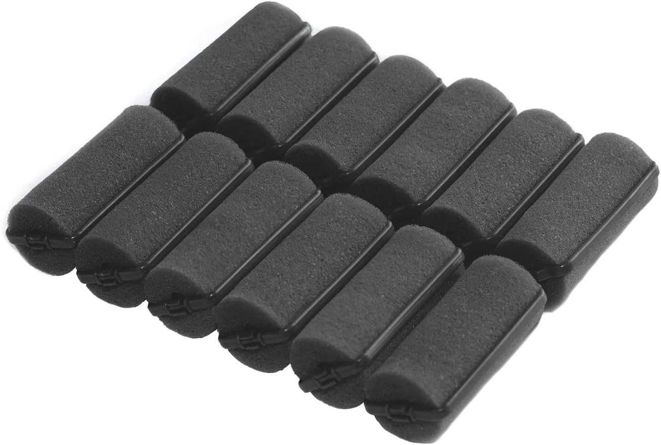 40 Pieces Sponge Hair Rollers Satin Rollers for Black Hair