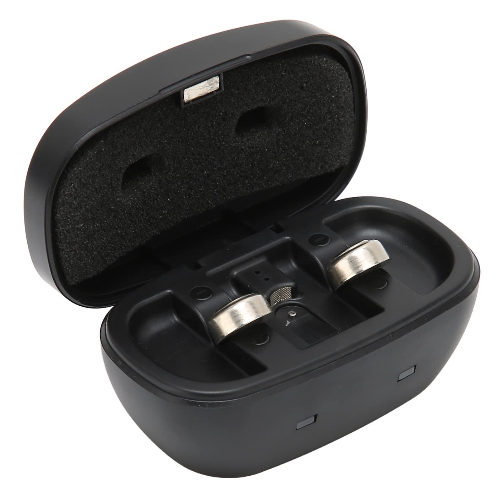 Cryfokt Boîte de Chargement de Piles Bouton A675 Rechargeables par USB, pour Appareils Auditifs, Longue Durée et Portable pour Personnes âgées