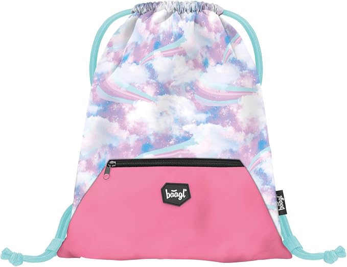 Baagl - Sacca sportiva per ragazze, utilizzabile anche per scarpe,  impermeabile, per la scuola e l'asilo, Bambina, arcobaleno, 34x42 :  Amazon.it: Valigeria