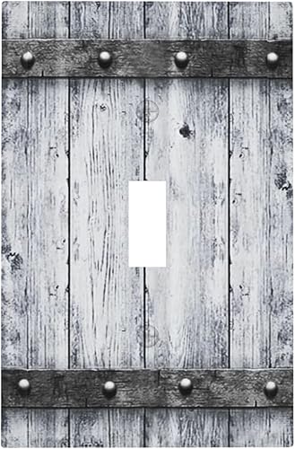 Miniatura 152 de Cubierta de Interruptor de Luz de Palanca de 1 Gang con Estampado de Bosque de Pinos Rústico Campestre, Cabaña Lodge Granero Bosque Forestal de