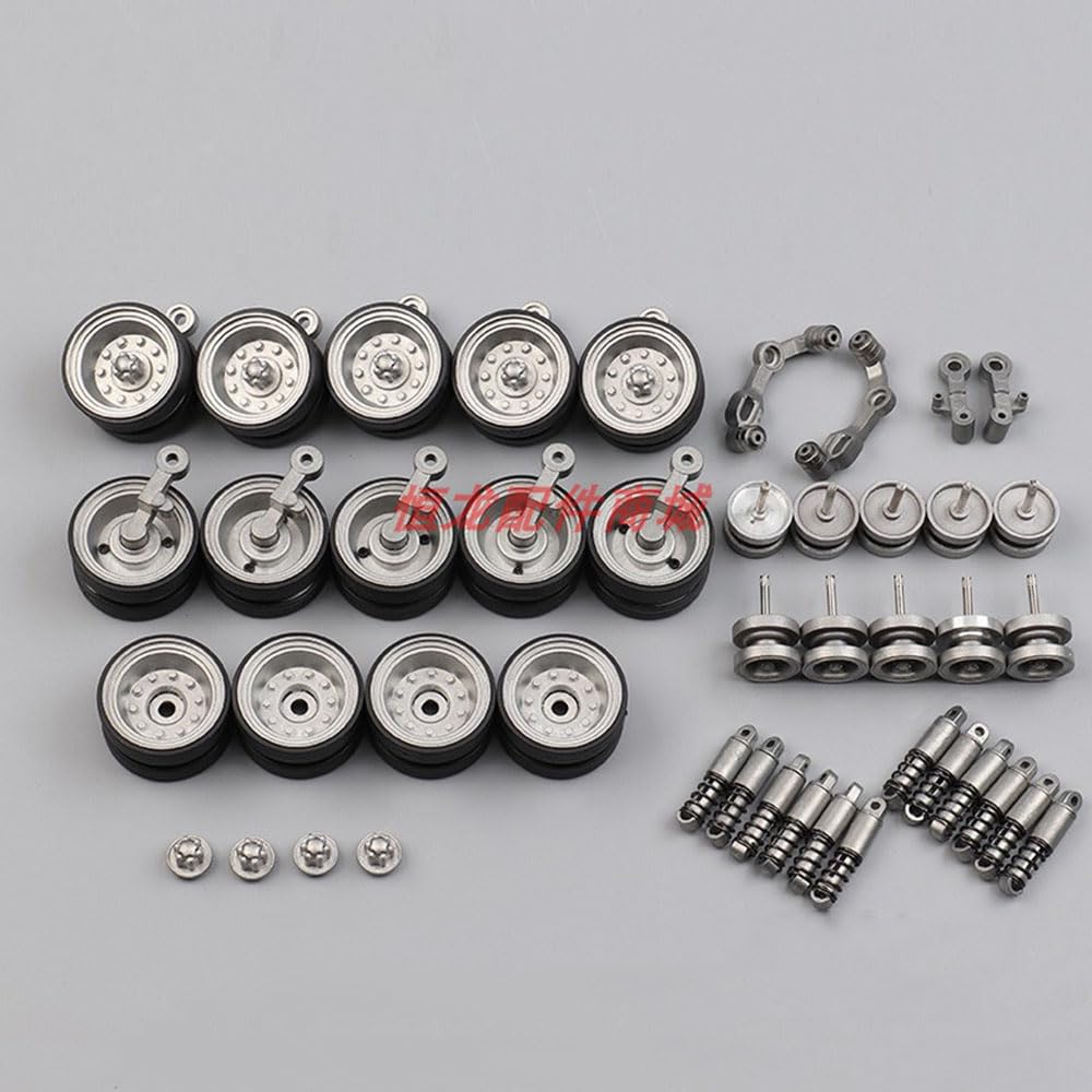 RC Tank Upgrade Repair and Modification Parts Metal Caterpillar, Drive Wheels, etc. Suitable for Henglong 1/16 US Army Pershing M26 Heavy Tank?3838-1? (Metal Road Wheel kit)
