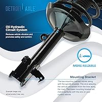Vista 407 de Detroit Axle - Kit de suspensión delantera de 10 piezas para Chevy Aveo Aveo5 Pontiac G3 Wave 2 Ready Struts Assembly 2 Enlaces de barra