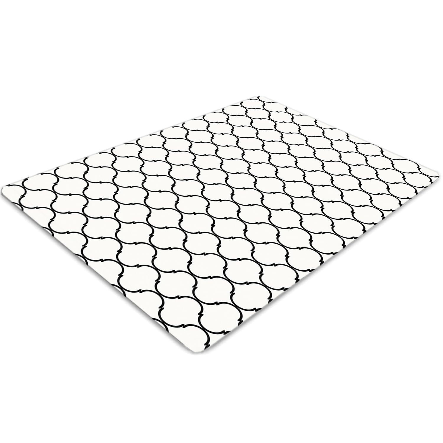 Protège-sol PVC rectangulaire étanche et résistant pour protection chaise roulettes