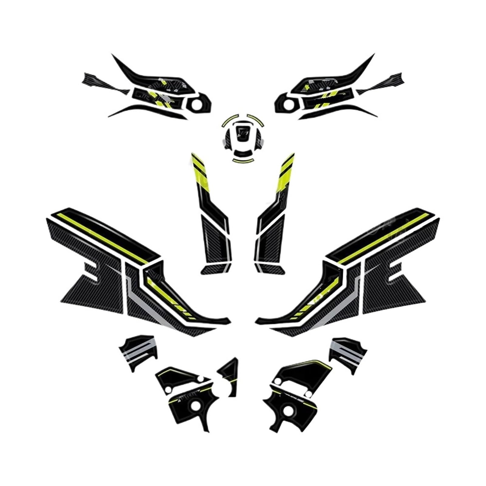 Paraserbatoio per Moto Serbatoio Moto Auto Adesivo Kit di Adesivi in ​​Gel epossidico per Protezione Serbatoio Moto CF Moto 800MT, Adesivi Decorativi Impermeabili(Complete Kit)