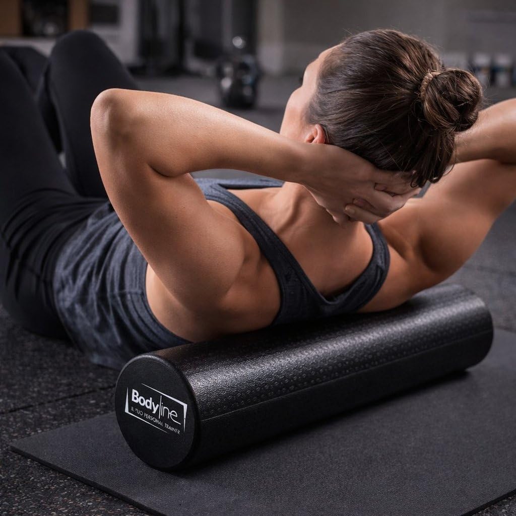 Bodyline Roller 90x15 Cm Foam Roller Fitness - Rullo Per Massaggio Muscolare, Stretching E Recupero, Ideale Per Allenamento, Pilates E Riabilitazione