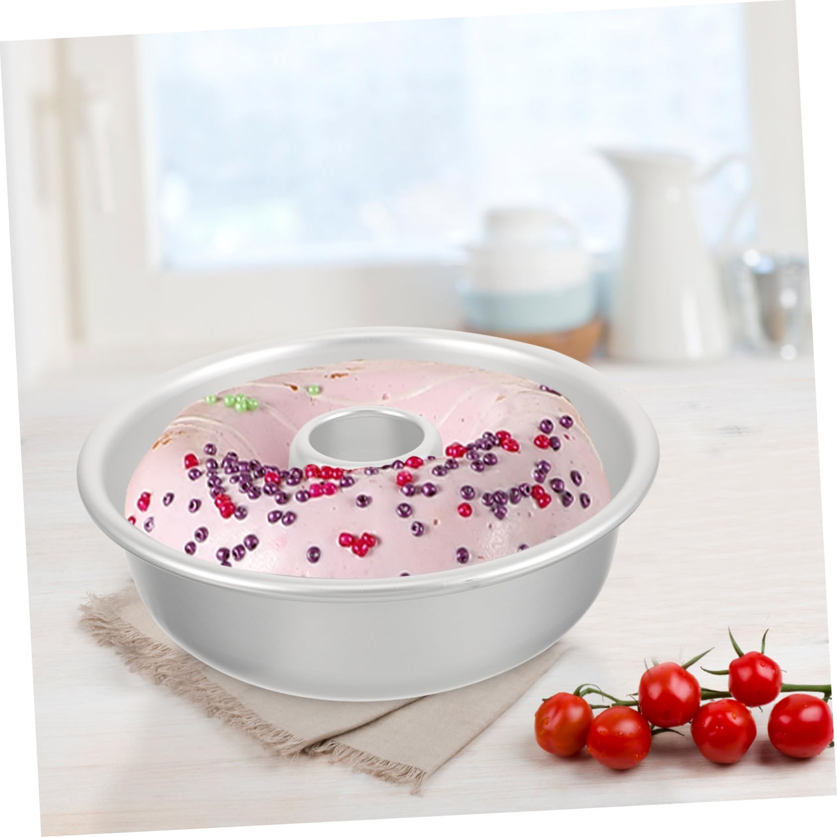 Hemobllo Moule à Gâteau Creux Antiadhésif En Alliage D'aluminium 15 Cm Moule à Pâtisserie à Trou Cœur Cuisson Maison Fournitures De Pâtisserie Pour Gâteau Fait Maison