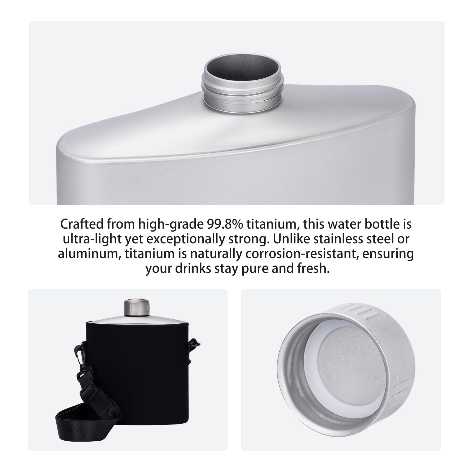Amazon.com: Boundless Voyage Titanium Bottle Camping Sports Water