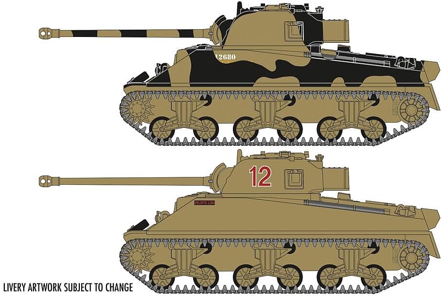 AIRFIX - Model Set - A02341 Sherman Firefly Model Building Kit - Plastic Model Tank Kits for Adults & Children 14+, Set Includes Sprues & Decals - 1:72 Scale Model