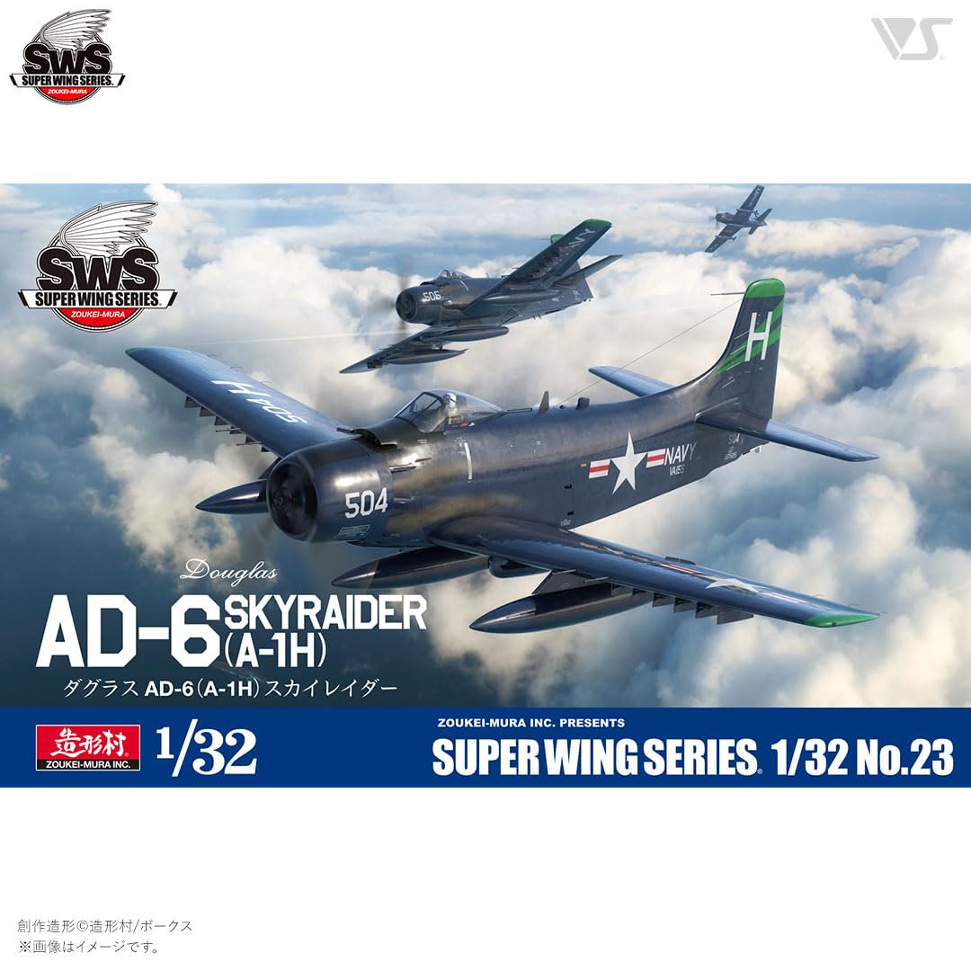 ZOUKEI-MURA – Modellbau Flugzeug Douglas Ad-6 Skyraider A-1h | zoukei-mura | sws23| 1:32 Modellbau Panzer Promo