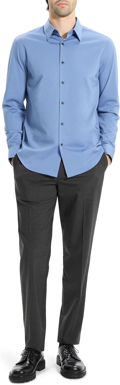 Theory Mens Sylvain Shirt in Structure Knit - Image 3