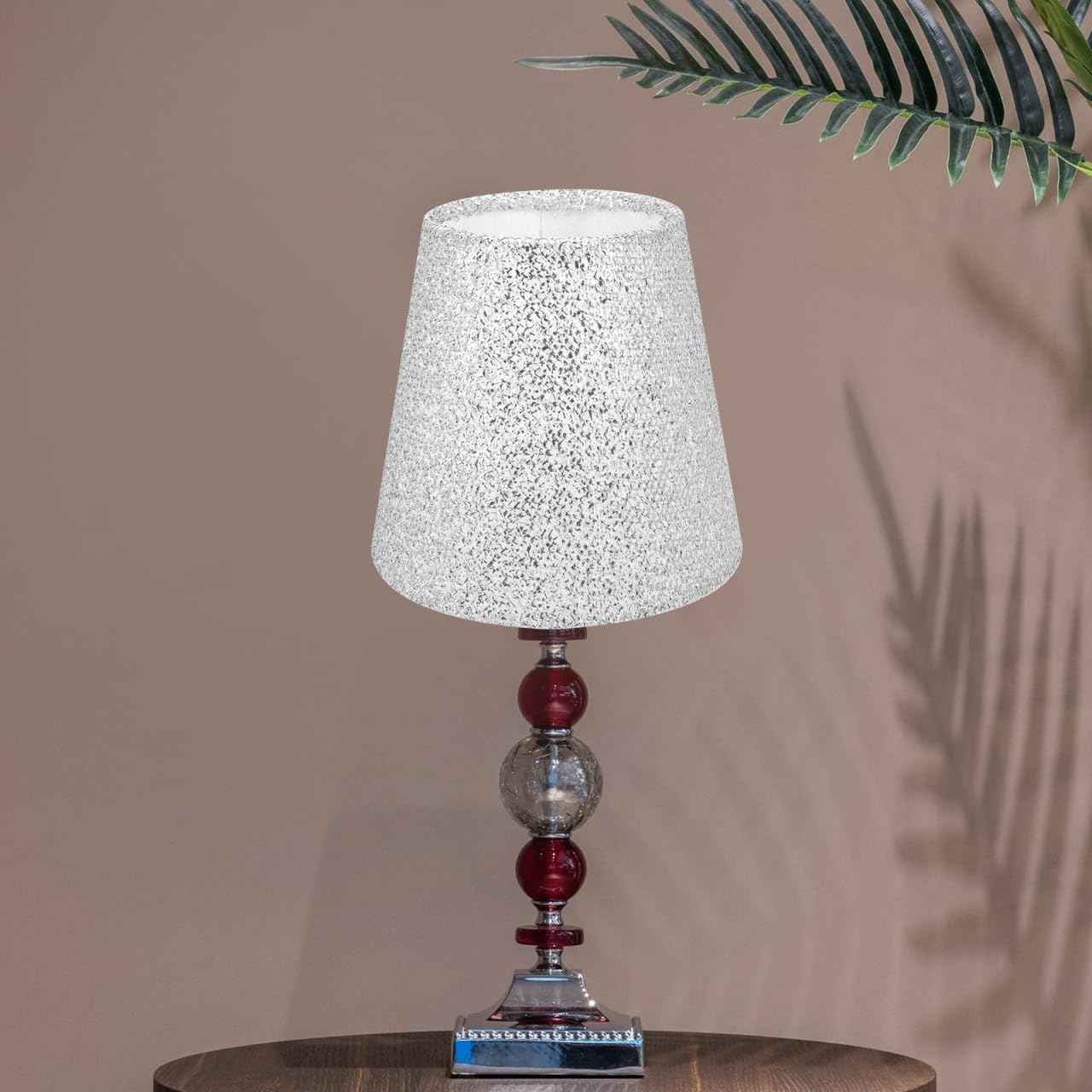 LABRIMP Fabric Lampshade Lamp Shades Sequin Cloth Art Lampshade Floor Light Decorative Lamp Shade Cover Retro Floor Light Shade Table s Cylinder Ceiling Lamp E27 Iron