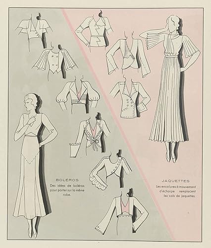 Miniatura 3 de ArtDirect H. Rouit 20x23 Black Modern Frame and Double Matted Museum Art Print Titled - Art - Taste - Beauty, Female Elegance Sheets, June 1932, No.