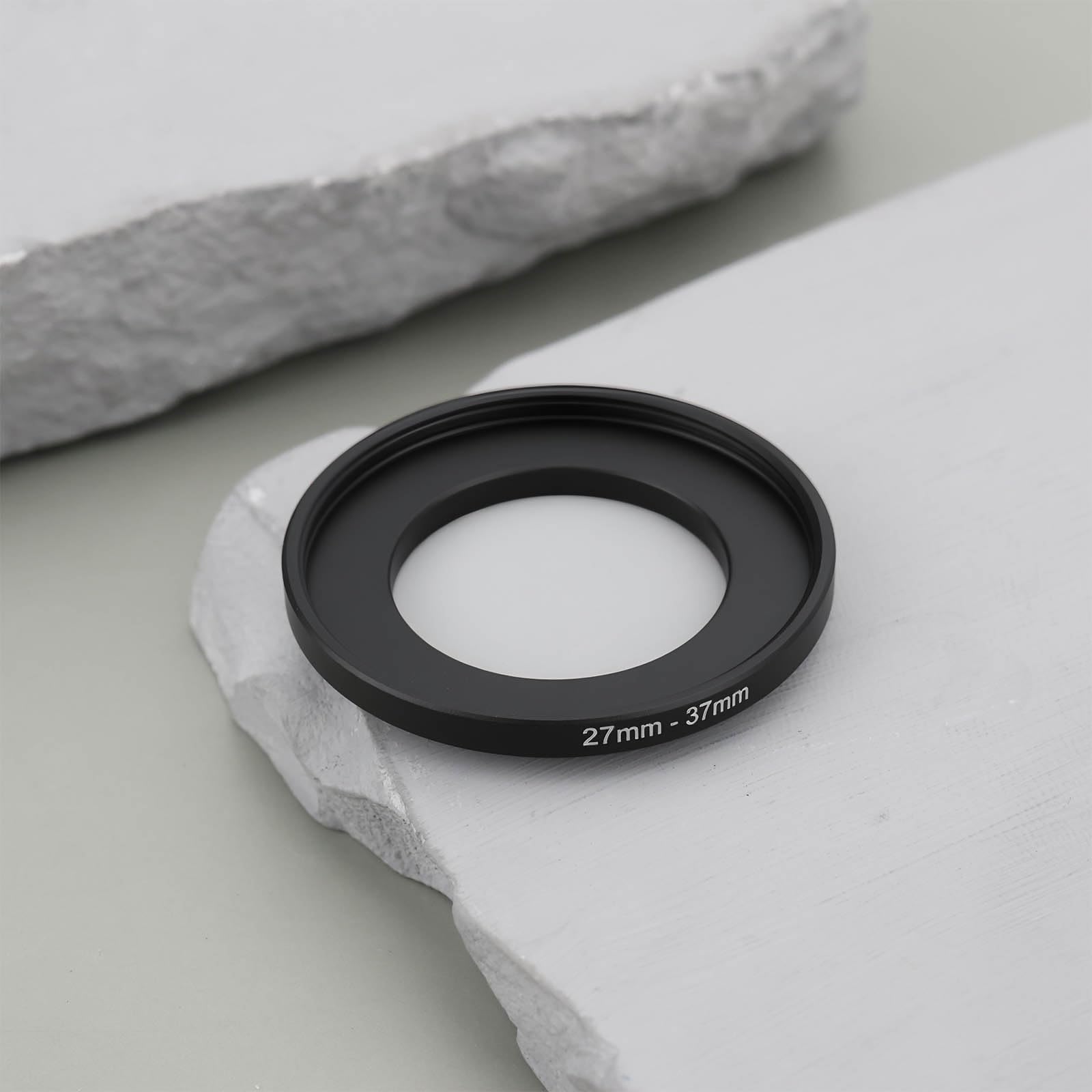 2 szt. adapter filtra z pierścieniem przedłużającym 27 mm do 37 mm ze stopu aluminium do większości aparatów