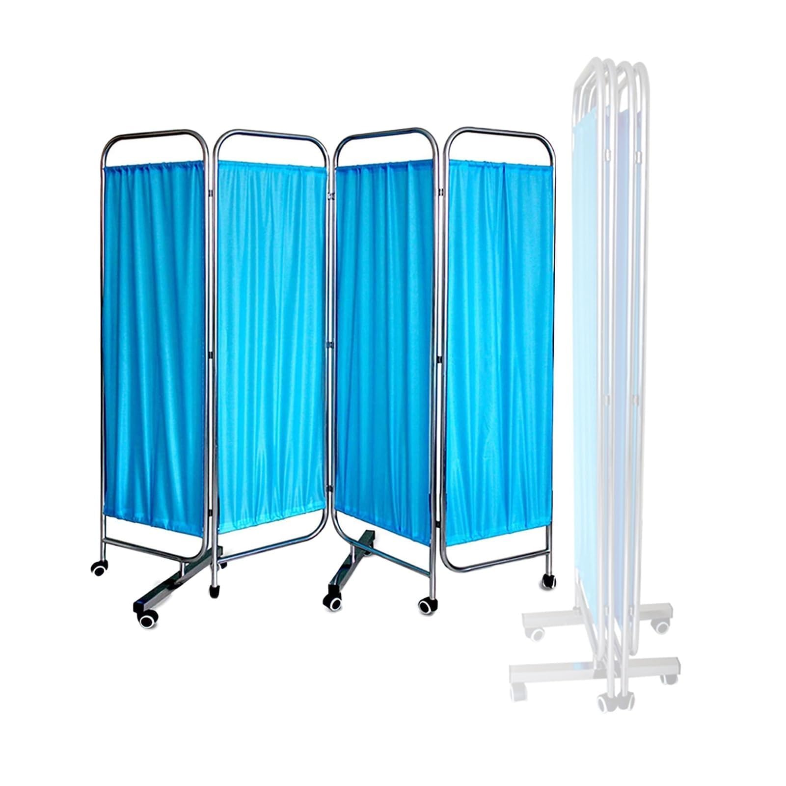 Cloison de confidentialité médicale amovible paravent temporaire pliable 4 volets pour Ehpad