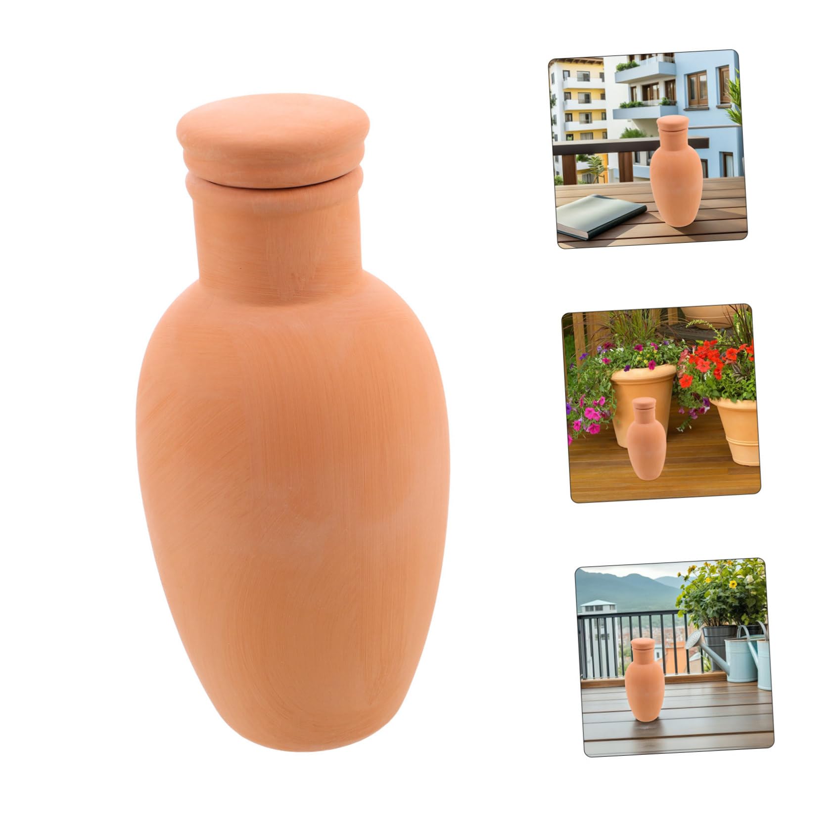 4pièces Arrosage Automatique Terre Cuite pour Plantes Intérieur Et Extérieur Dispositif Arrosage sans Effort avec Libération Précise Eau