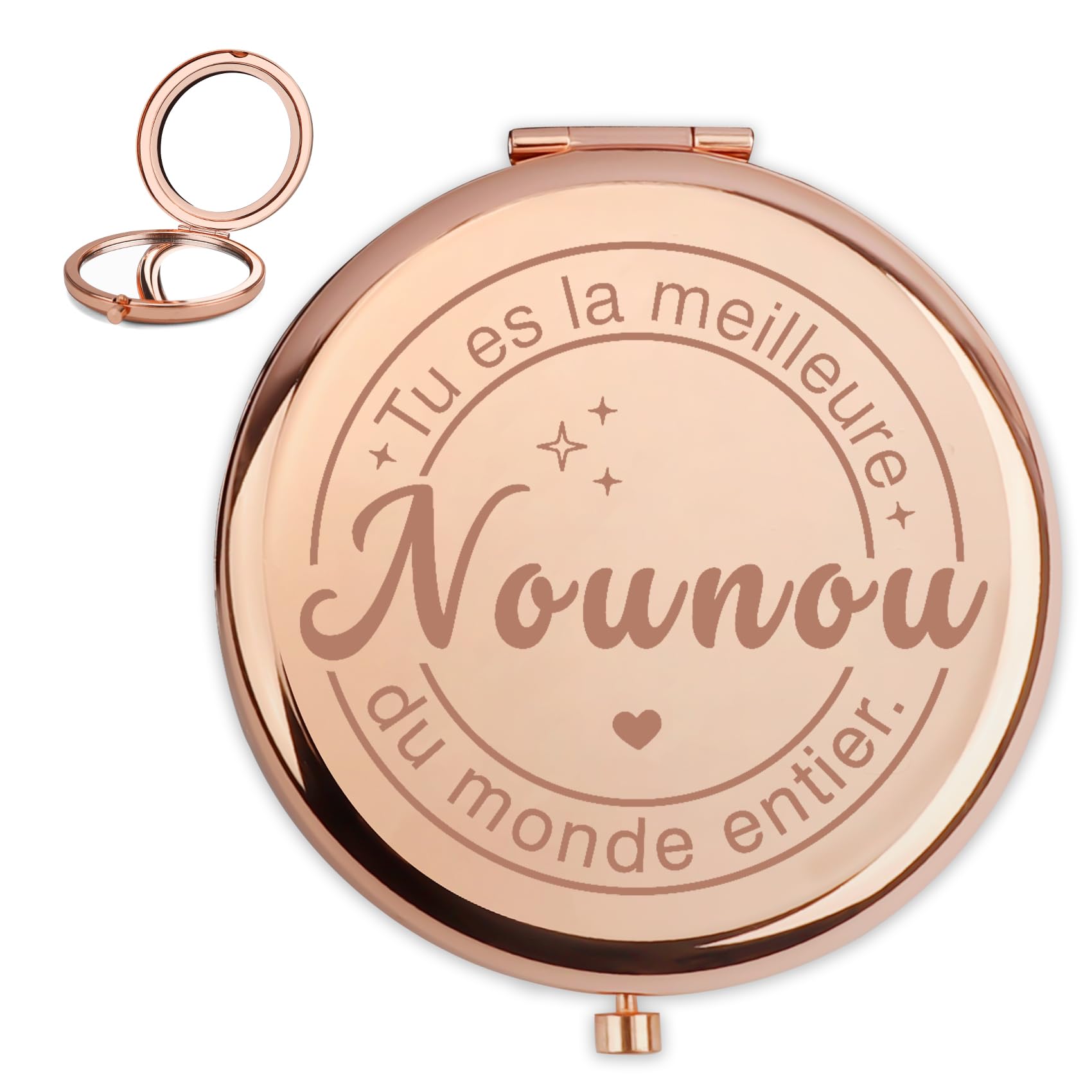 Cadeau Nounou Noel,Idee Cadeau Nounou Miroir De Poche,Cadeau Nounou Original,Cadeau pour Nounou,Cadeau Mamie,Cadeau pour Mamie,Idee Cadeau Mamie,Cadeau Mamie Original