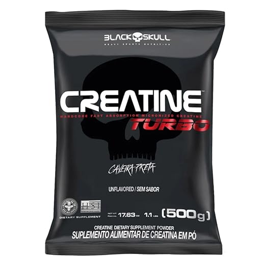 Black Skull Refil Creatina Turbo 500G