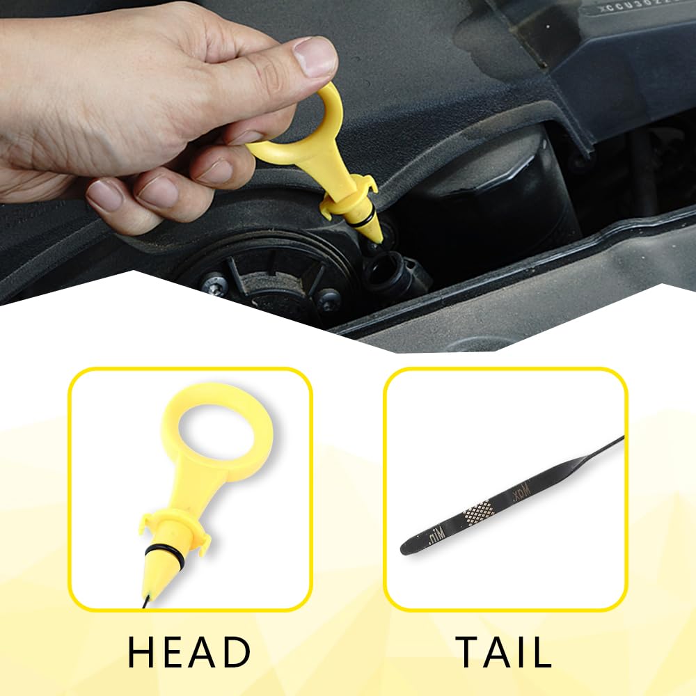 Amazon.co.jp: 車のエンジンオイルディップスティック、オイルレベル