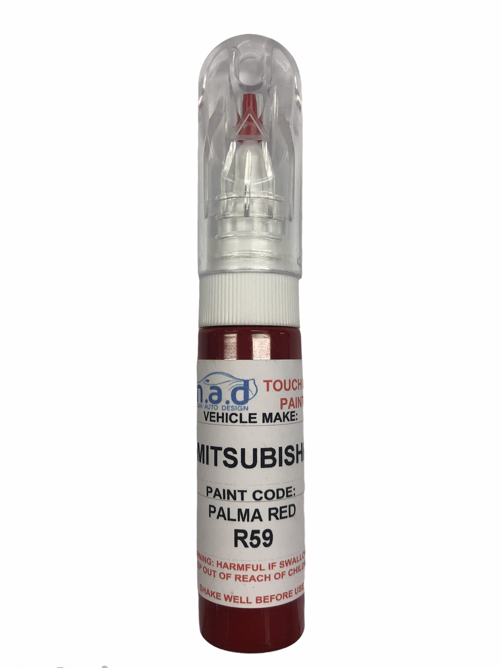 M.a.d Myldan Auto Design Just Paint Touch Up Car Paint 20Ml Pen For Mitsubishi Palma Red R59 Scratch Chip Repair (Just Paint)