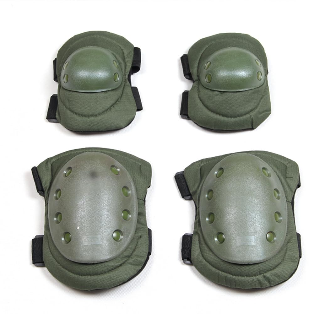 First to act tactical Military Tactical Knee Pad Elbow Pad Set Airsoft Knee Elbow Protective Pads Combat Paintball Skate Outdoor Sports Safety Guard