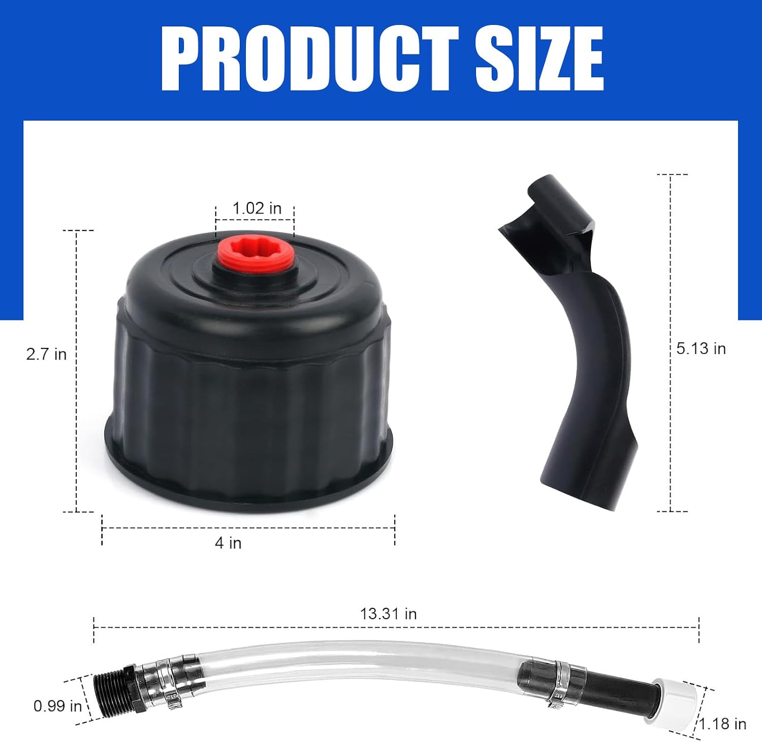 Gas Cans, racing fuel jug hose, Racing Fuels 3042 Replacement Jug Cap,5 Gallon Gas Can for Racing, Replacement Bender Kit for VP Racing, Pit Posse, Jazz & Racing Fuel,Jegs,LC2