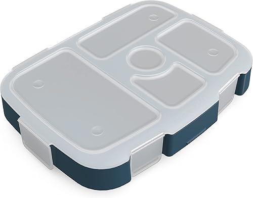 Bentgo Bandeja para niños con cubierta transparente, reutilizable, sin BPA, recipiente de preparación de comidas de 5 compartimentos con control de disponible en Yaxa Colombia