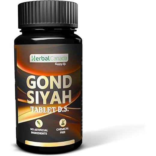 Herbal Canada Gond Siyah Detox Tablets - 120 Tablets